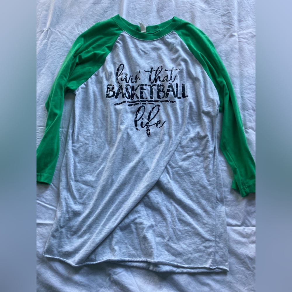 Long sleeve Basketball mom tee
